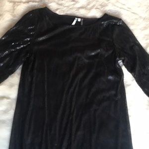 Black sequin dress